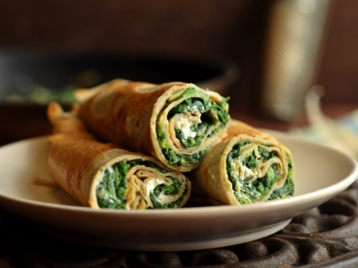 Plnen pohnkov palacinka so pentom a edarom